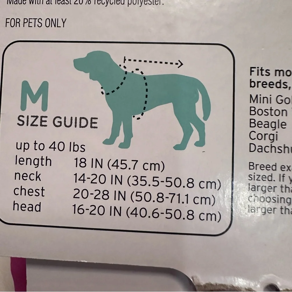Boots & Barkley Puffer dog vest Target Red &‎ pink size medium